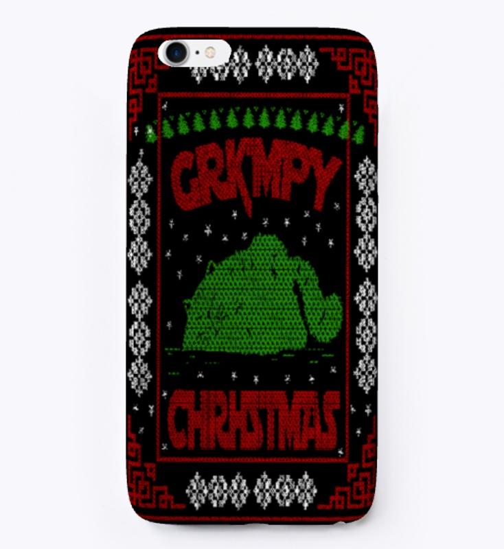 Ugly Christmas Phone Case Grumpy Cat